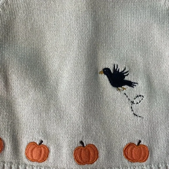 Y2K 2nd Step Fall Tan Scarecrow Pumpkin
Cardigan button Sweater 12M - Picture 7 of 10